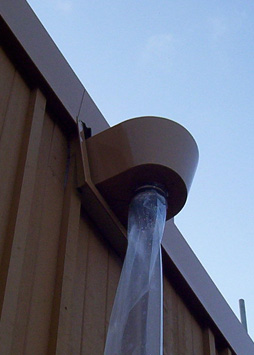 external gutter hopper